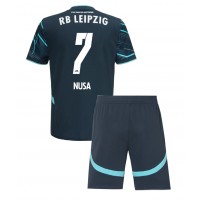 RB Leipzig Antonio Nusa #7 Tredjeställ Barn 2024-25 Korta ärmar (+ Korta byxor)